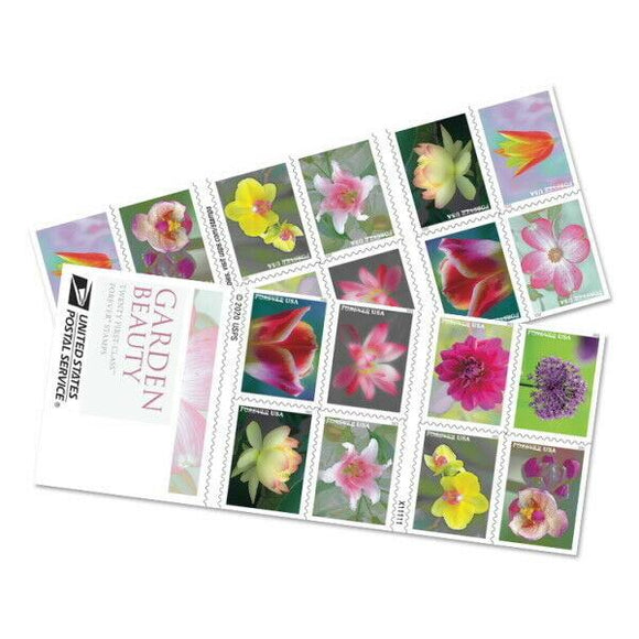 US #5558-5567a US New Issue 2021 Garden Beauty Booklet of 20 Forever Stamp