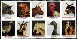 US #5583-5592 US New Issue 2021 Heritage Breeds Forever Stamp